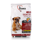 1st Choice Senior Sensitive Skin&Coat All Breeds Сухой корм для пожилых собак всех пород с чувствительной кожей и шерстью (с ягненком, рыбой и рисом)