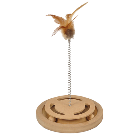 Flamingo Интерактивная игрушка с пером для кошек – интернет-магазин Ле’Муррр