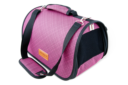 Saival Classic Сумка перeноска пластик с карманом, Бамбук розовый, размер М – интернет-магазин Ле’Муррр