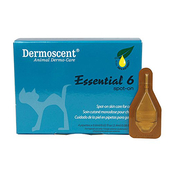 Dermoscent Essential 6 Капли для комплексного ухода за кожей кошек, 4 пипетки